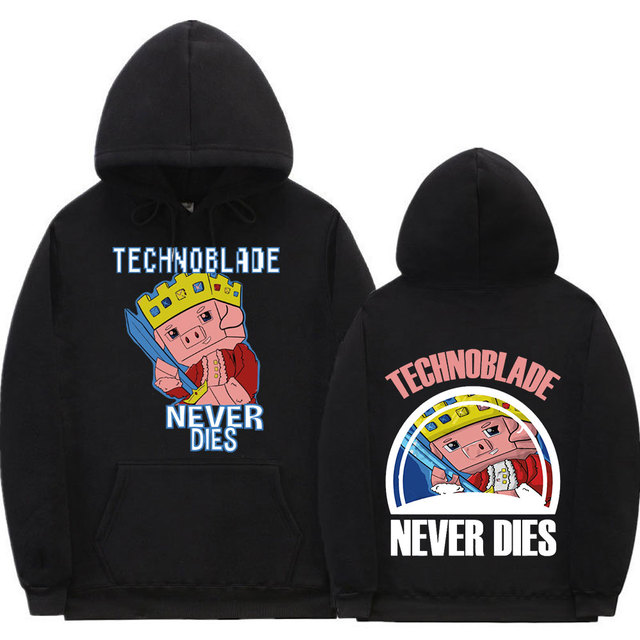 Technoblade Never Dies Merch Hoodie Men's Women Hooded Sweatshirt Fashion  Casual Vintage Hip Hop Oversized Pullovers Streetwear - AliExpress